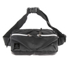 Fashion Waist Pack Street Bag High Class Black Water Repellent Light Weight Plug-in Botton Adjustable