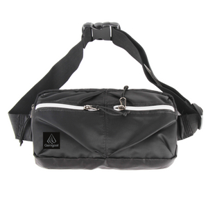 Fashion Waist Pack Street Bag High Class Black Water Repellent Light Weight Plug-in Botton Adjustable