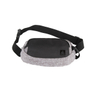 Fashion Waist Pack Street Bag High Class Black Water Repellent Light Weight Adjustable Plastic Plug-in Button