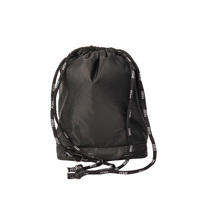 Draw String Bag Sports Simple Light Weight Shoes Bag Yoga Beach GYM BLACK