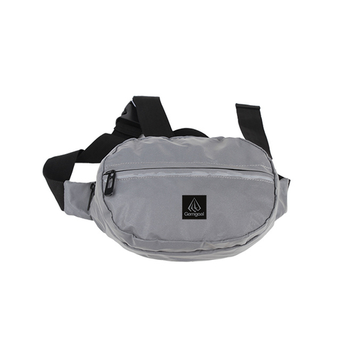 Fashion Waist Pack Street Bag High Class Black Water Repellent Light Weight Reflective Traffic Security