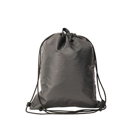 Draw String Bag Sports Simple Light Weight Shoes Bag Yoga Beach GYM Black Foldable