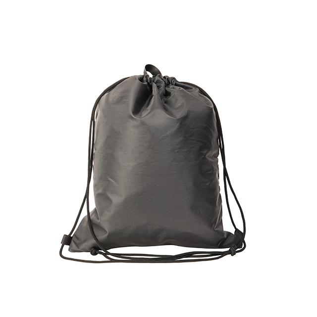 Draw String Bag Sports Simple Light Weight Shoes Bag Yoga Beach GYM Black Foldable