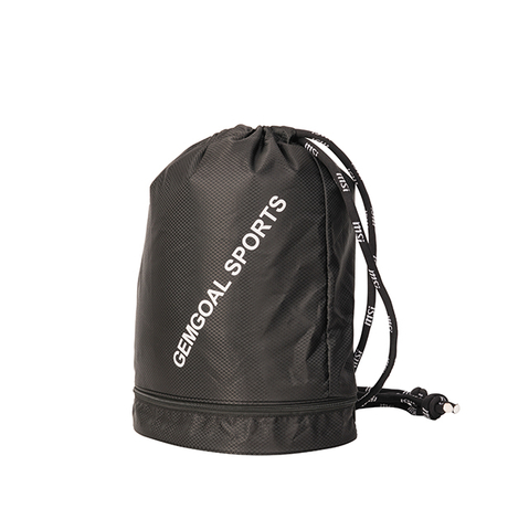 Draw String Bag Sports Simple Light Weight Shoes Bag Yoga Beach GYM BLACK