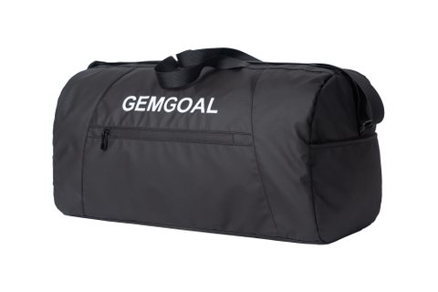 Sports Duffle Bag, Gym Bag, Ventilated Shoe Compartment, Travel Duffel Black, PU coating material, Black