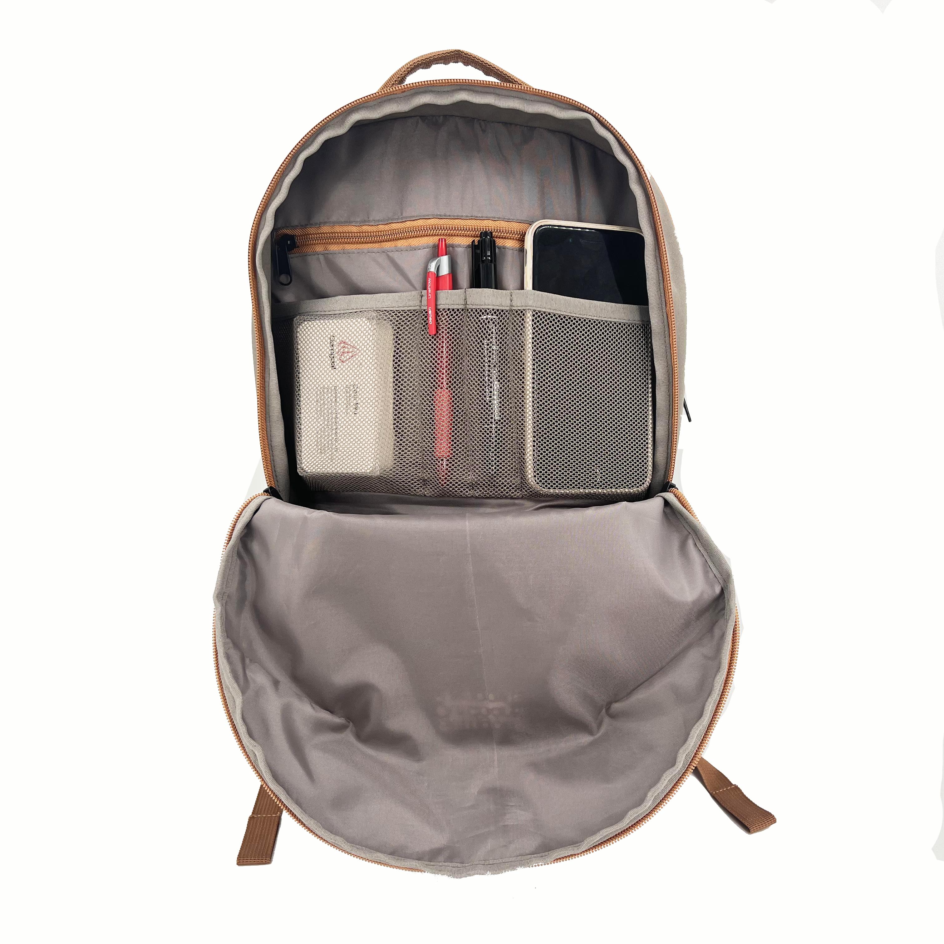 Hot Sale Sports Version Daily Backpack Multi-layer Backpack Laptop Bag Outdoor Travel Bag Brown