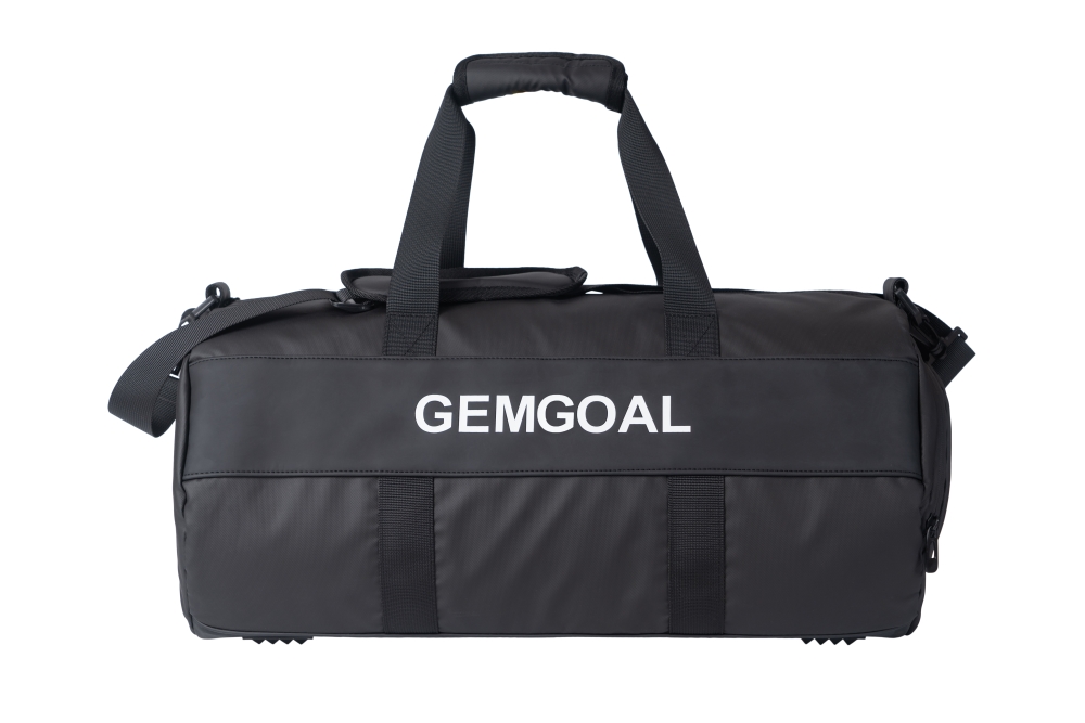 Sports Duffle Bag, Gym Bag, Ventilated Shoe Compartment, Travel Duffel Black