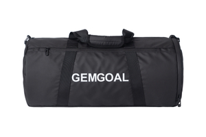 Sports Duffle Bag, Gym Bag, Ventilated Shoe Compartment, Travel Duffel Black, PU coating material, Black