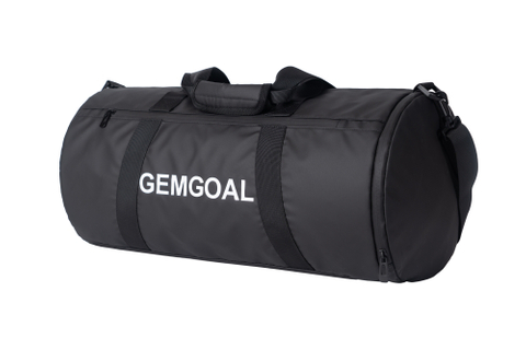 Sports Duffle Bag, Gym Bag, Ventilated Shoe Compartment, Travel Duffel Black, PU coating material, Black