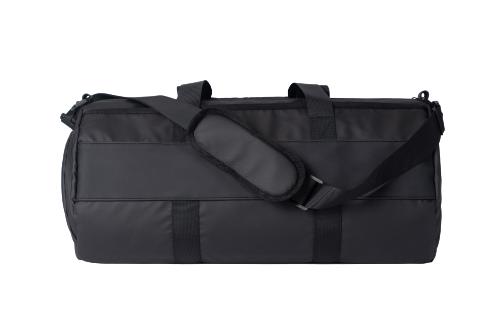Sports Duffle Bag, Gym Bag, Ventilated Shoe Compartment, Travel Duffel Black