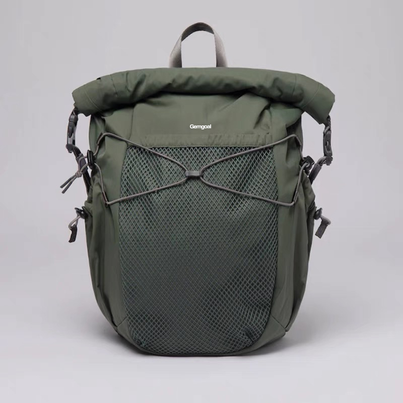 Commuting Travel Water Resistant Roll Up Elastic Cord Rope Laptop Outdoor Backpacks bags